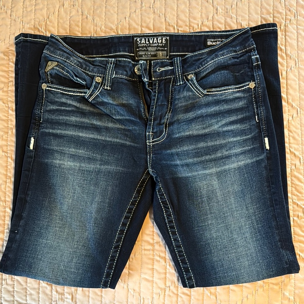 Men’s Buckle Salvage Jeans